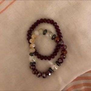 PURPLE LAYER BRACELETS